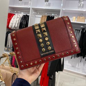 Michael Kors Jet Set Large Studded Crossbody